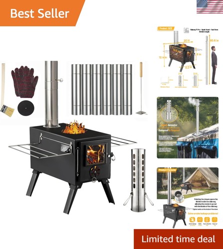 Versatile small wood stove - small,